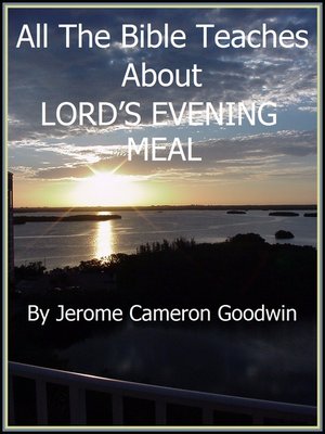 cover image of LORD'S EVENING MEAL